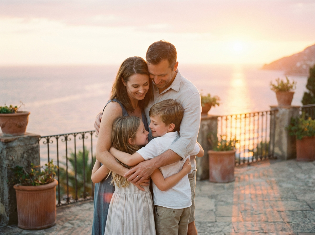 Family in vacation